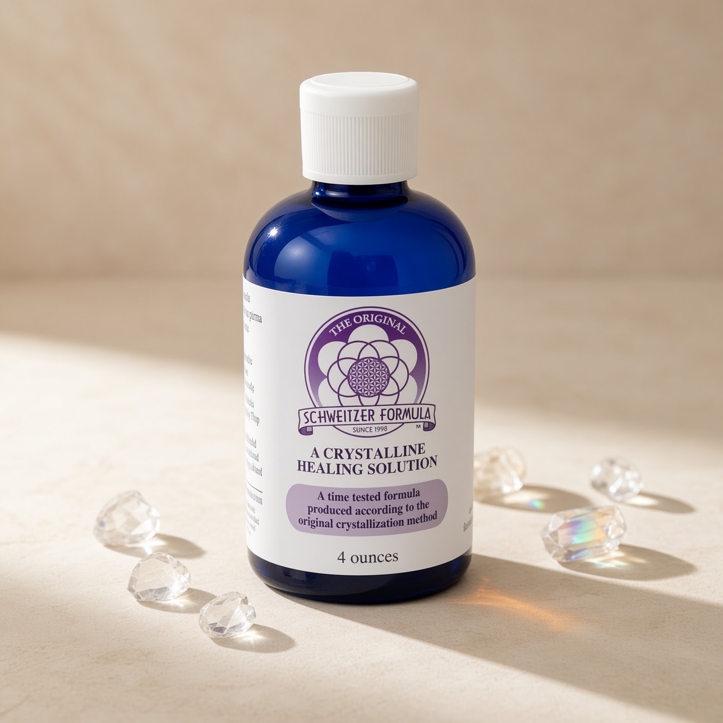 Schweitzer Formula | Cobalt Plastic Bottle | 4oz